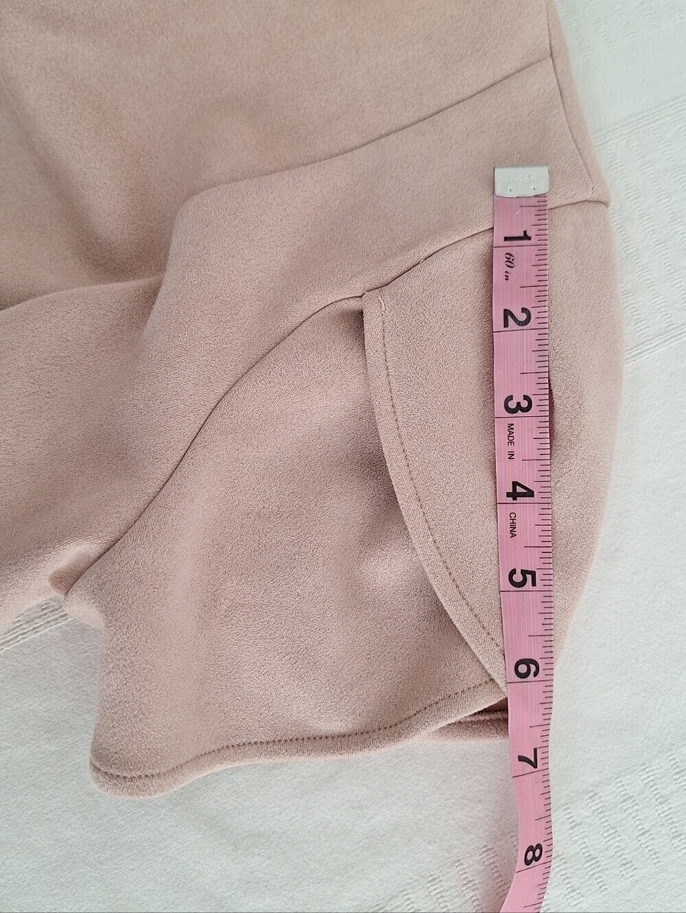 Calvin Klein Blush Pink Midi Sheath Dress with Structured Puff Sleeves - Picture 5 of 8